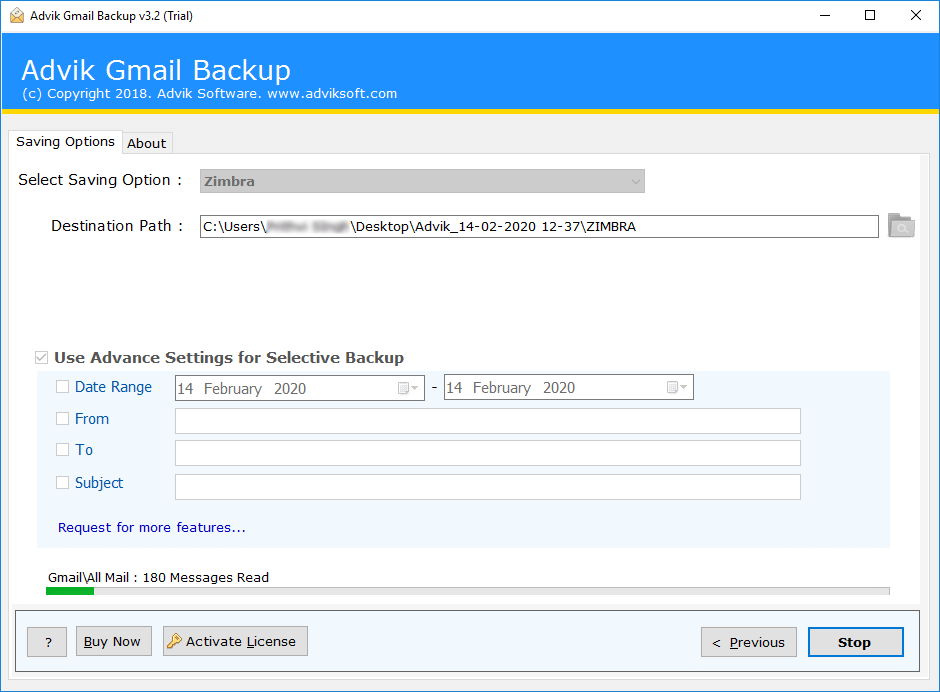 gmail to zimbra migration