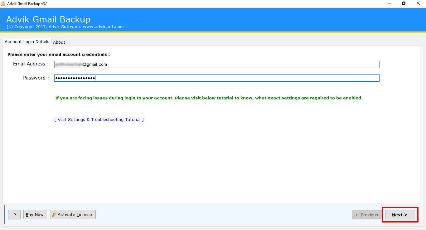 run export G-Suite emails tool