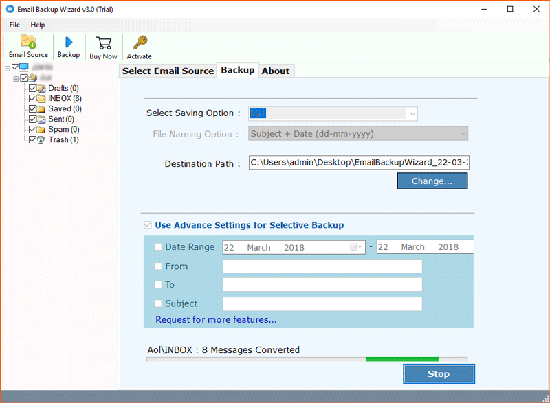 export Comcast Mail emails in multile format